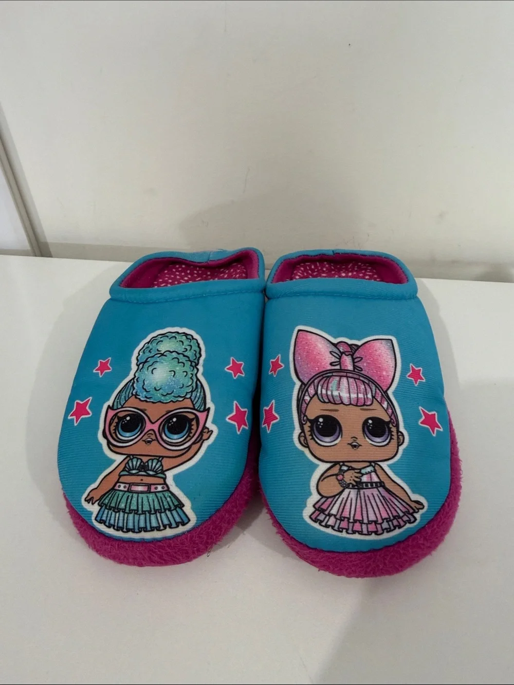 Kids Lol Doll Character Slip-On One-Piece Slippers Size 2-3